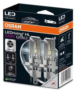 SET 2x bec LED auto Osram LEDriving H4/H19 P43t/PU43T-3/25W/12V 6500K