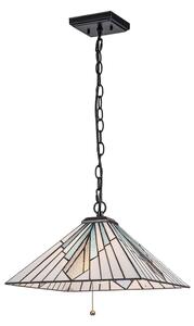 Elstead TF-ALDERLEY-P - Candelabru cu lanț Tiffany ALDERLEY 1xE27/60W/230V
