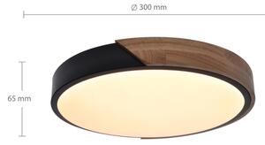 Plafonieră LED Brilagi PILANA LED/24W/230V stejar