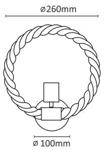 Aplică LED ROPE ARTHUR 1xE27/10W/230V