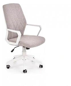 Scaun de birou SPIN 2, grej/alb, stofa clasica/metal, 59x62x99/106 cm