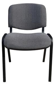 Scaun vizitator GOA BLACK, Gri stofa cagliari
