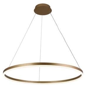 Brilagi - Pendul LED CIRCLE reglabil pe cablu, 55W/230V, 3000-6500K, auriu + telecomandă