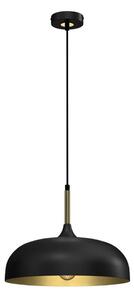 Lustră pe cablu LINCOLN 1xE27/60W/230V d. 35 cm neagră