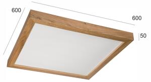 Brilagi - Plafonieră LED pentru baie WOODY FRAME, 40W, 230V, 60x60 cm, IP44, stejar