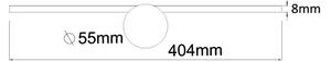 Aplică LED pentru oglindă Zuma Line W89949-6W-BK CAMARA LED/6W/230V IP44 negru