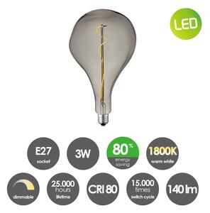 Bec LED dimabil VINTAGE EDISON E27/3W/230V 1800K
