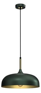Lustră pe cablu LINCOLN 1xE27/60W/230V d. 35 cm verde