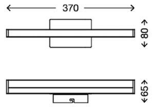 Aplică LED pentru oglindă de baie Briloner 2206-018 SPLASH LED/6W/230V IP23