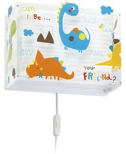 Dalber D-73458 - Aplică perete copii DINOS 1xE27/60W/230V