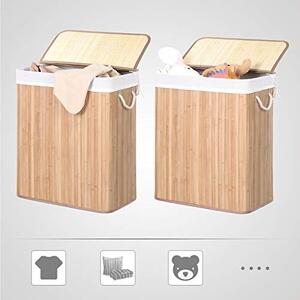 Cos de rufe, Songmics, Natural, 52x32x63 cm