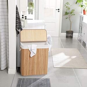 Cos de rufe, Songmics, Natural, 52x32x63 cm