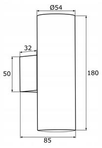 Aplică Argon 0910 MITOS 2xGU10/5W/230V albă