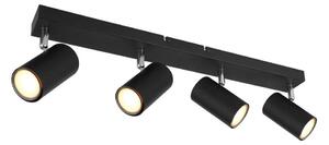Spot ROBBY 4xGU10/35W/230V negru Globo 57911-4B