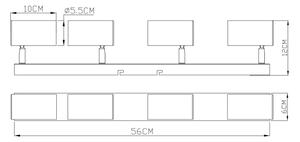 Spot ROBBY 4xGU10/35W/230V alb Globo 57911-4W