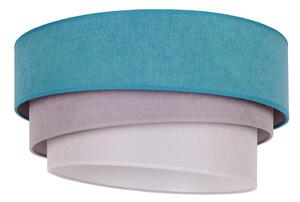 Duolla - Plafonieră TRIO 1xE27/15W/230V d. 45 cm turcoaz/gri/alb