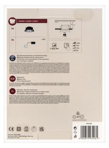 Paulmann 93408 - Set 3x LED 6,5W IP44, luminar baie COLE, dimabil, 230V