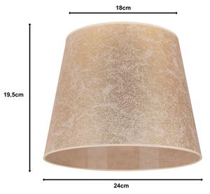 Duolla - Abajur pentru lampă de birou CLASSIC M E27 pr. 24 cm auriu