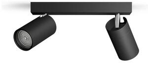 Spot pentru baie Philips IDRIS 2xGU10/5W/230V IP44 negru