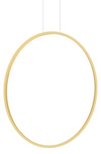 Lustr LED SATURNO 46W, 80 cm, IP44, auriu, cu cablu
