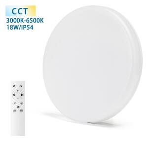 Aigostar - Plafonieră LED pentru baie LED/18W/230V 3000-6000K IP54 + Telecomandă