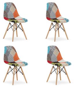 Set 4 scaun Bucatarie/Dining Textil Rio Patchwork