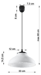 Lustră pe cablu CORONA 1xE27/60W/230V