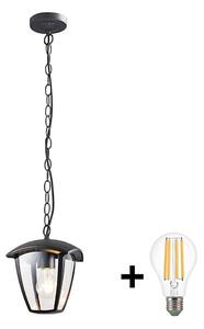 Pendul LED de exterior LUNA 1xE27/60W/230V IP44 Brilagi