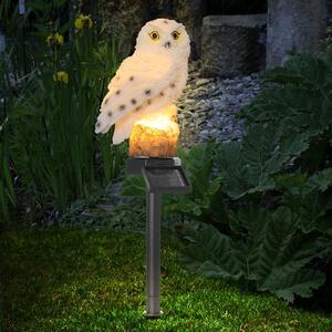 Ornament cu incarcare solara - Bufnita de gradina