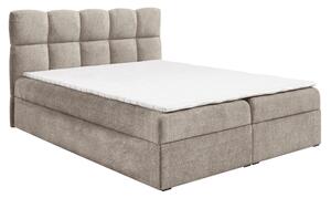 KONDELA Pat boxspring, 200x200, gri-bej Taupe, NEGRY