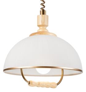 Lustr rabatabil RAMONA 1xE27/60W/230V bej/ maro deschis