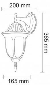 Aplica LED de exterior FLORENCJA 1xE27/10W/230V IP43