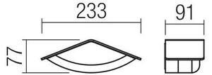 Redo 90002 - Lampă de perete LED pentru exterior CHALET, 8W, 230V, IP54