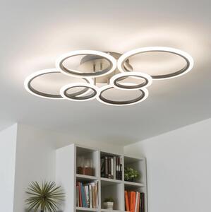 Lustră LED dimabilă aplicată Brilagi ORBITS LED/85W/230V 3000-6500K antracit + telecomandă