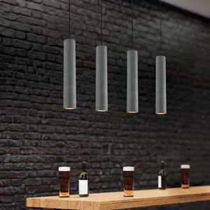 Zambelis Lampă suspendată 180024, gri, Ø 7 cm, beton, GU10, reglabil, Gri, Camera de zi / sufragerie, Beton, Modern