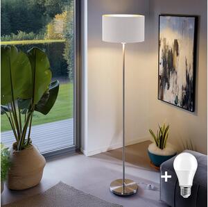 Lampadar LED Eglo TUNJA 1xE27/60W/230V crom mat/alb