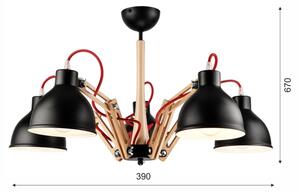 Lustr aplicat MARCELLO 5xE27/60W/230V