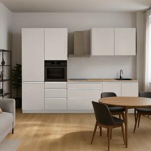 KONDELA Mobilier de bucătărie, 3,3 m, caşmir mat/caşmir, ASTI 330