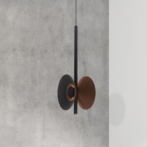Zambelis Lampă suspendată LED 23176, maro, Ø 19 cm, metal, Maro / Rugină, Camera de zi / sufragerie, Metal, Modern