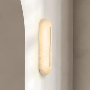 Zambelis Aplică de perete LED 2546, albă, înălțime 36 cm, alabastru, dimabil, reglabil, Alb, Camera de zi / sufragerie, Piatră