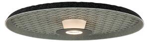 Zambelis Plafonieră LED 25177, gri/negru, Ø 45 cm, metal, Gri, Camera de zi / sufragerie, Metal, Modern