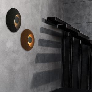 Zambelis Aplică de perete LED 25180, antracit, Ø 40 cm, metal, Negru, Camera de zi / sufragerie, Metal, Modern