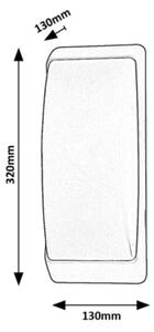Aplică de exterior OPOLE 1xE27/12W/230V IP65 Rabalux 7797