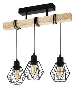 Eglo 44074 - Lustră aplicată TOWNSHEND 3xE27/60W/230V