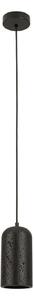 Zambelis Lampă suspendată 25420, negru, Ø 10 cm, piatră, E27, reglabil, Negru, Camera de zi / sufragerie, Piatră, Modern