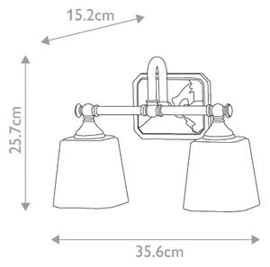 Aplică LED pentru baie CONCORD 2xG9/3W/230V IP44 Elstead FE-CONCORD2-BATH