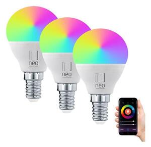 SET 3x bec LED RGB+CCT dimabil E14/6W/230V 2700-6500K Wi-Fi Tuya Immax NEO