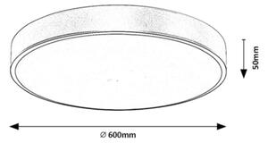 Rabalux 71038 -LED Plafonieră LED dimabilă TESIA LED/60W/230V 3000-6000K+telecomandă
