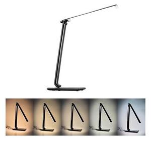 Lampă LED de masă dimabilă cu conector USB LED/12W/230V neagră Brilagi