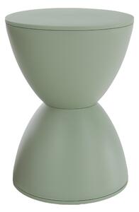 KONDELA Taburet, verde, plastic, ABRAM